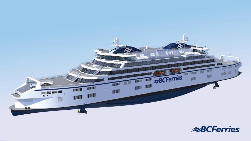 A second rendering of the new vessels B.C. Ferries is planning to have built. 