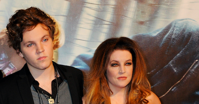 Ben Keough and Lisa Marie Presley attend the World Premiere of Harry Potter And The Deathly Hallows: Part 1 at Odeon Leicester Square on November 11, 2010 in London, England. (Photo by Dave M. Benett/Getty Images)