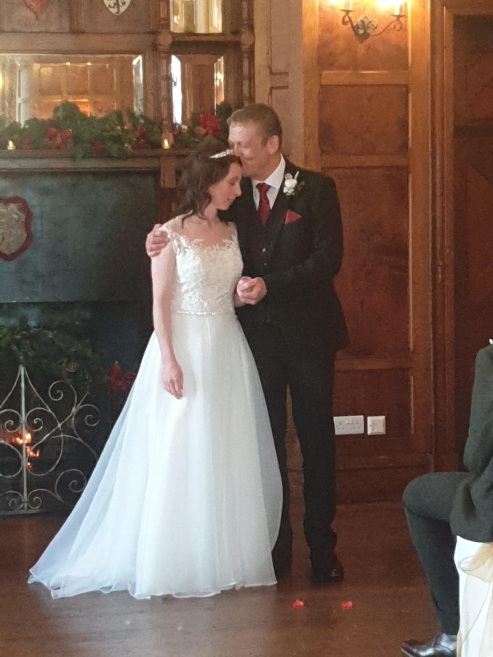 Christine and Barry on their wedding day (Collect/PA Real Life)