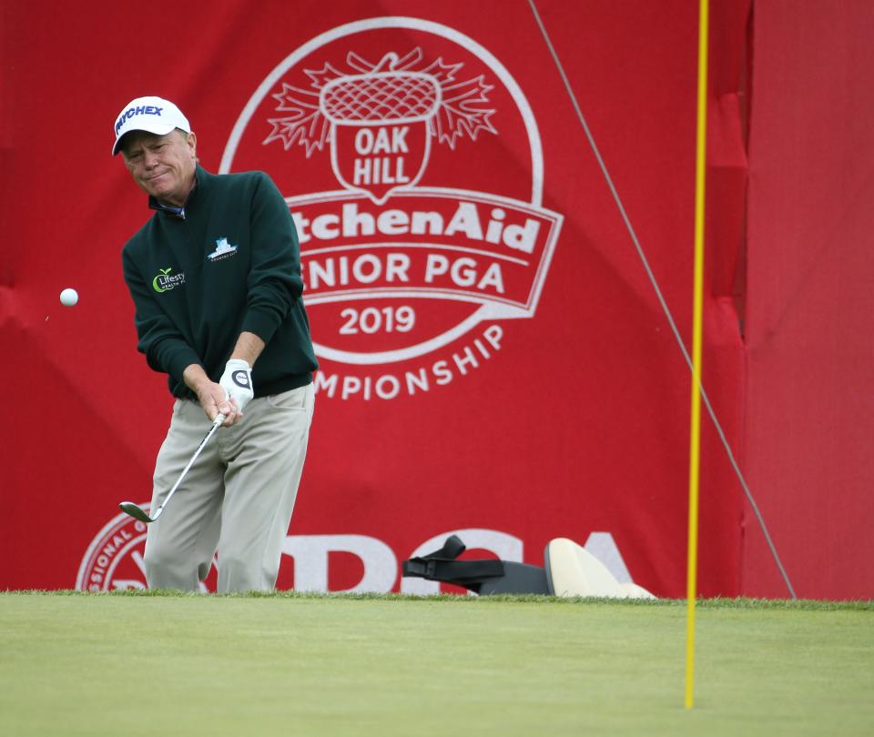 Jeff Sluman, who played in the 2019 Senior PGA Championship at Oak Hill, will be inducted into the RDGA Hall of Fame in July.