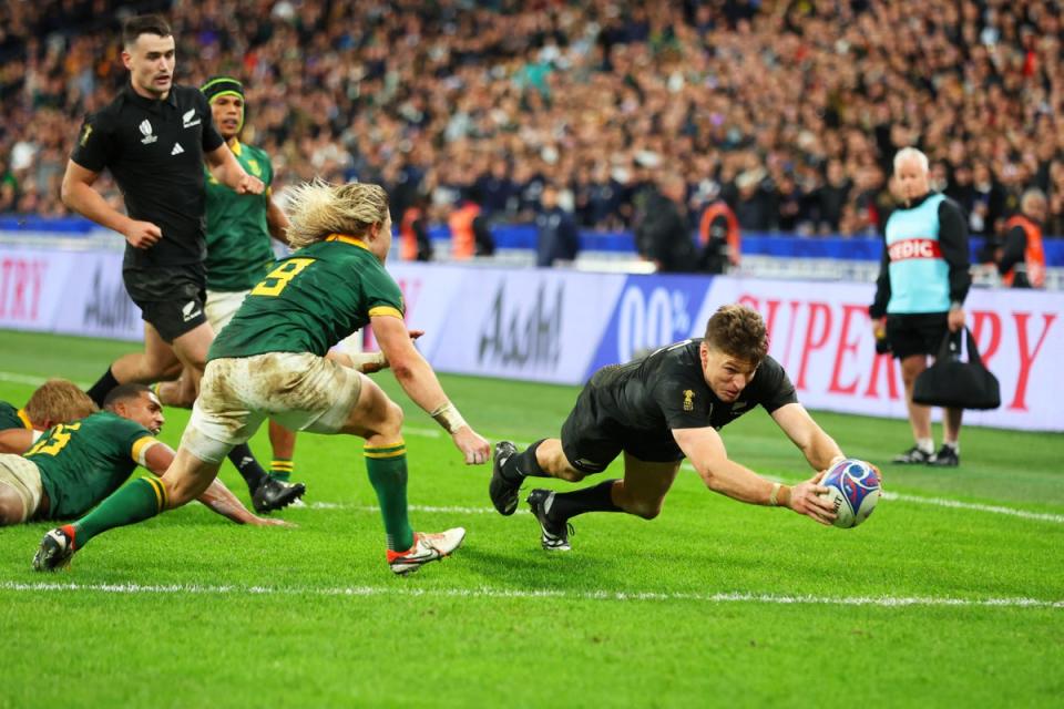 Beauden Barrett’s try in the final was not enough to secure New Zealand victory (Getty Images)