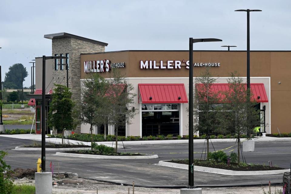 Miller’s Ale House is nearing completion on S.R. 64 near Costco.