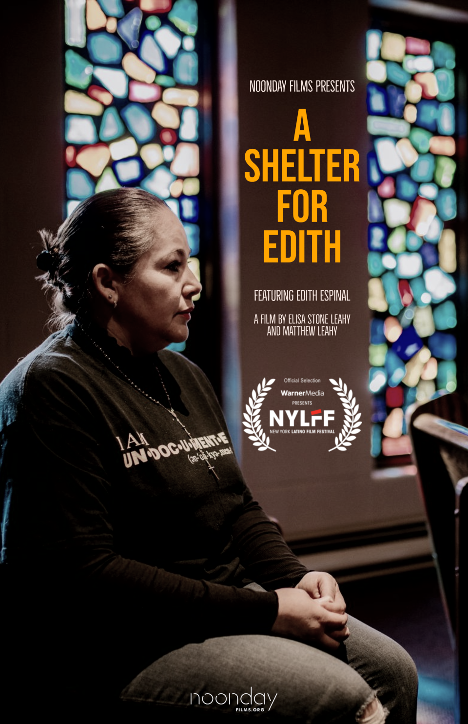 The poster for the documentary "A Shelter for Edith," releasing Sept. 18, 2021. The film details Edith Espinal's time seeking immigration sanctuary inside Columbus Mennonite Church.