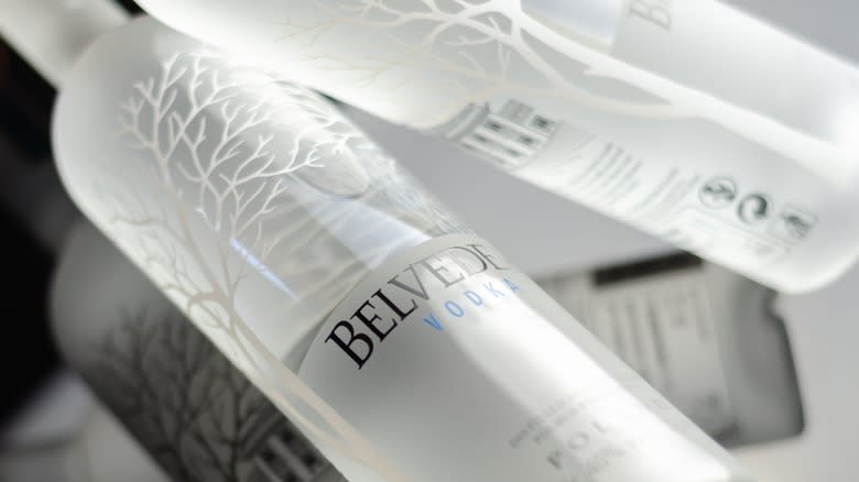 bottles of Belvedere