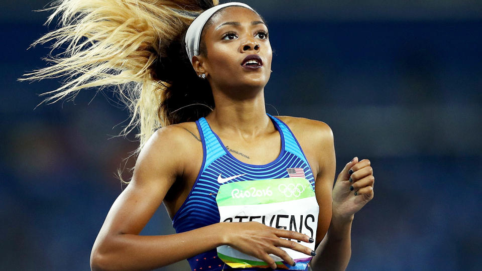 Deajah Stevens, pictured here in action at the Rio 2016 Olympic Games.