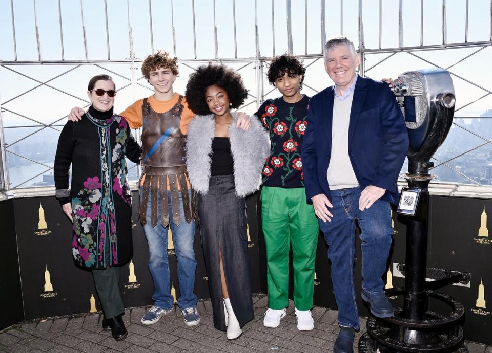 ‘Percy Jackson and the Olympians’ Cast Visit The Empire State Building (2023 Invision)