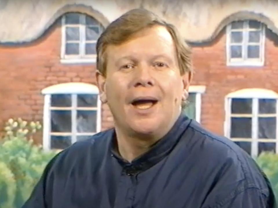 Ronald Lacey presenting the Ladybird "Sleeping Beauty" video in 1994.