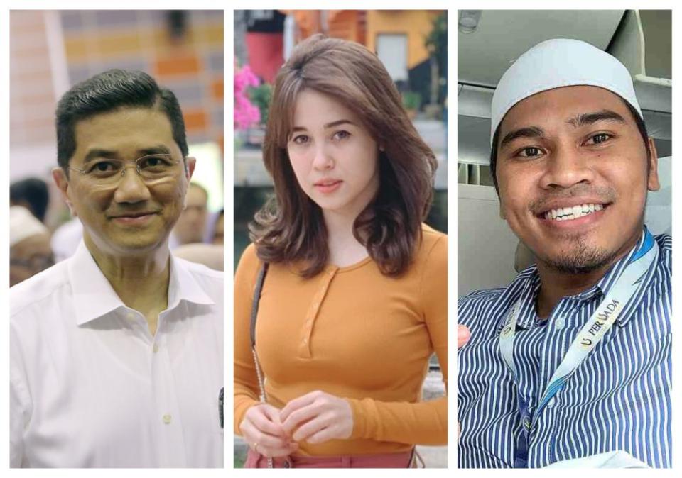 Economic Affairs Minister Azmin Ali, actress Emma Maembong and controversial preacher Abu Sufyan are among the most searched individuals on Google Malaysia this year. — Picture by Farhan Najib and via Instagram