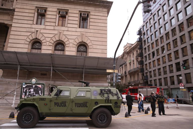 Esta tarde hubo una amenaza de bomba al edificio de Tribunales