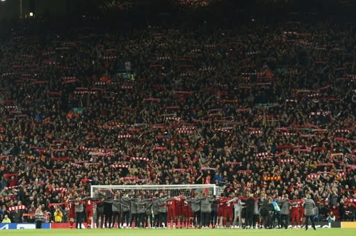 Fortress: Liverpool have not lost in the Champions League at home under Jurgen Klopp