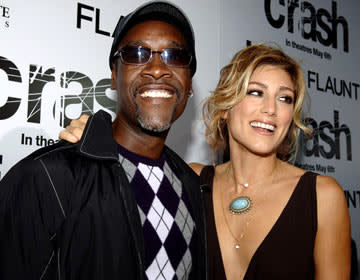 Don Cheadle and Jennifer Esposito at the Beverly Hills premiere of Lions Gate Films' Crash