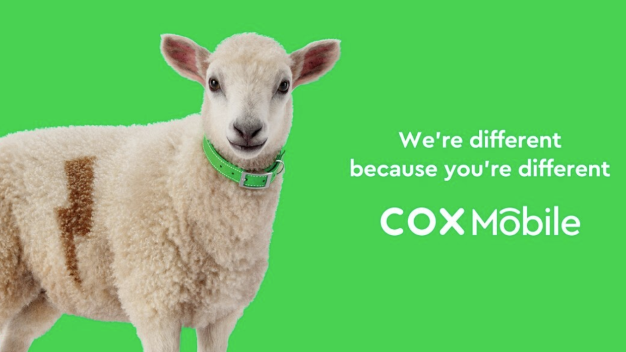  Cox Mobile mascot Annie the Sheep. 