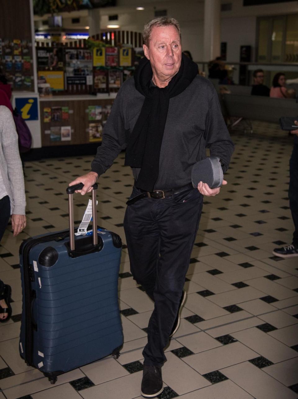 Touch down: Harry Redknapp has landed Down Under (James Gourley/REX)