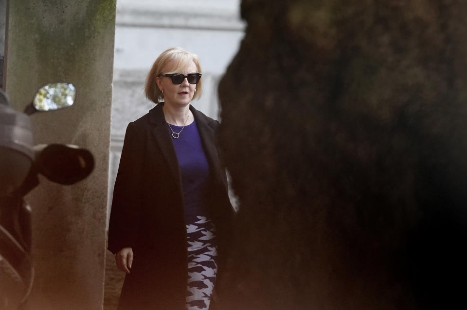 Prime Minister Liz Truss leaves Downing Street, London following her resignation yesterday. Picture date: Friday October 21, 2022. (Photo by James Manning/PA Images via Getty Images)