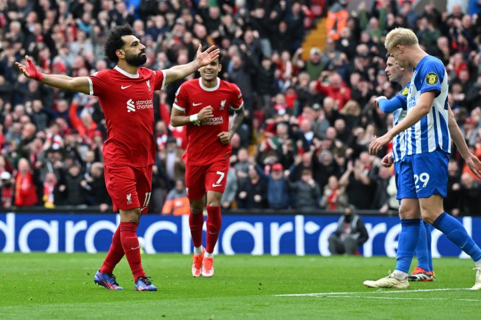 Mo Salah snatched the winner for Liverpool  (Liverpool FC via Getty Images)