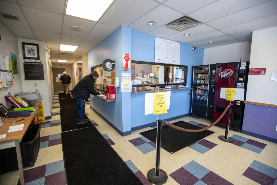 The lobby at the Winnebago County Animal Shelter is seen on Monday, Jan. 30, 2023, in Rockford.