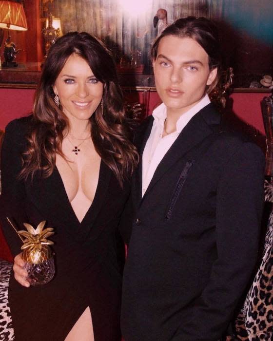 elizabeth-hurley-son-damian-family-party