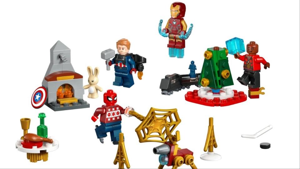 Marvel LEGO Avengers Advent Calander close up