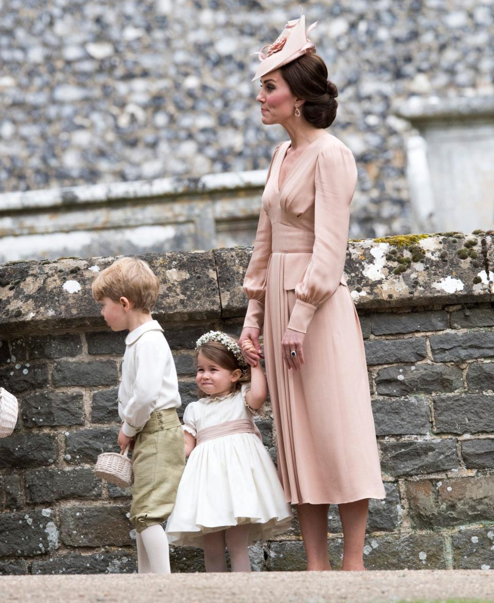 The Duchess of Cambridge attends the wedding of her sister, Pippa Middleton  - Arthur Edwards 