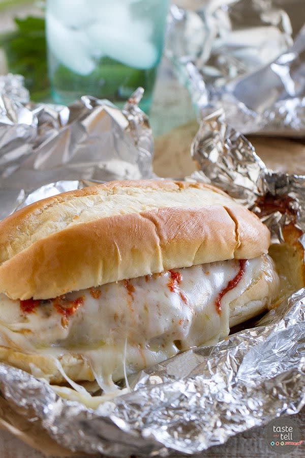 Oven Baked Chicken Parmesan Sandwiches