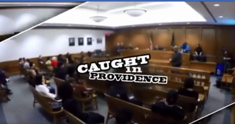 A frame grab from "Caught in Providence," which airs on the Law&Crime Network and has millions of followers on Facebook and YouTube.