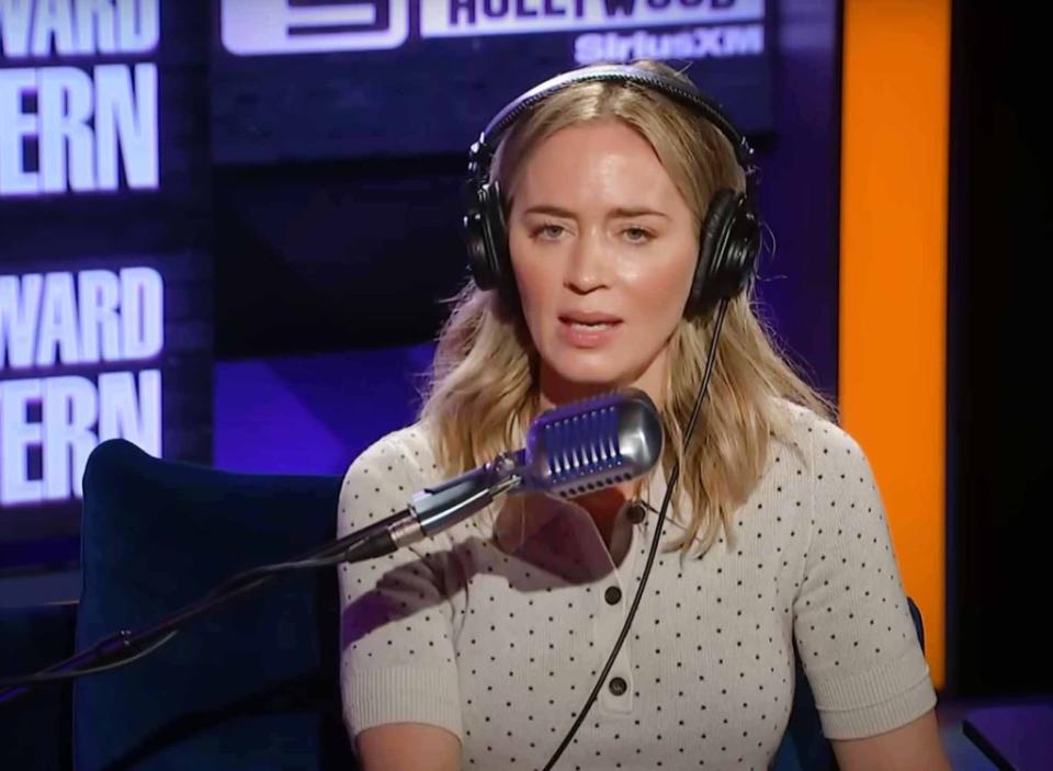Emily Blunt said, “I’ve definitely not enjoyed” some on-screen smooches. The Howard Stern Show/Youtube