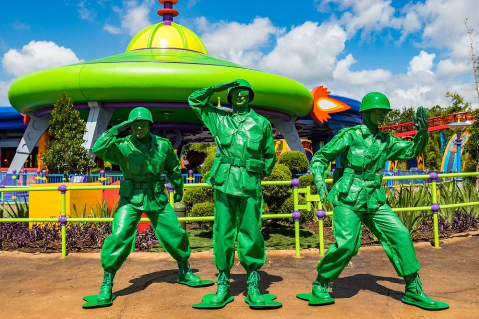 Green Army Patrol at Disney's Toy Story Land.