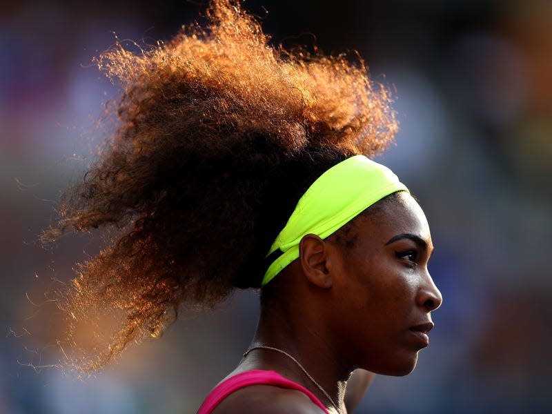 2012 us open best photos serena williams hair