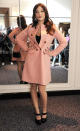 <b>London Fashion Week AW13 FROW </b><br><br>Daisy Lowe wore a baby pink coat to the Moschino show.<br><br>© Getty