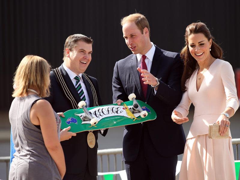 Ein Skateboard für die Royals. Foto: Morne De Klerk