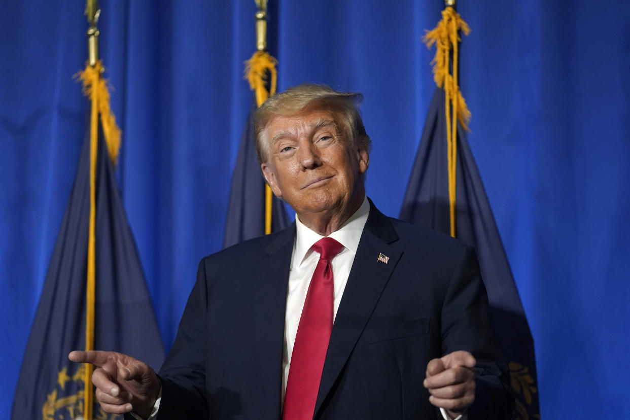 Former President Donald Trump is leading the race to win the 2024 GOP nomination. (Steven Senne/AP)