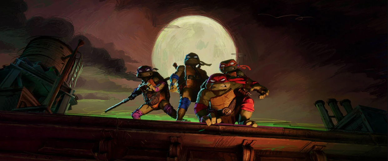 En salle ce 9 août 2023, le film d’animation sur les Tortues Ninja confirme l’envie de certains studios de s’affranchir des méthodes qui ont longtemps contribué à l’hégémonie de Disney sur le cinéma d’animation. 