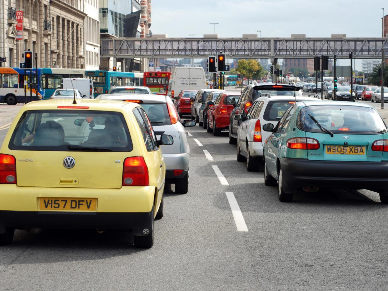 Sales of new high-polluting cars are currently set to be phased out by 2040, but mayors from across England and Wales have called for an earlier deadline: Getty