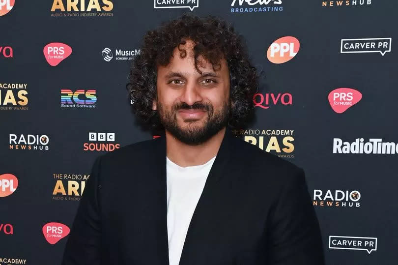 Nish Kumar attends The Radio Academy ARIAS 2024 at Theatre Royal Drury Lane