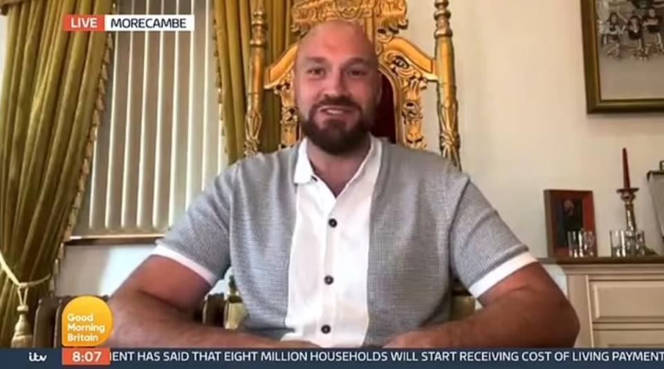 Tyson Fury confirmed that he is back in training following retirement u-turn (ITV)