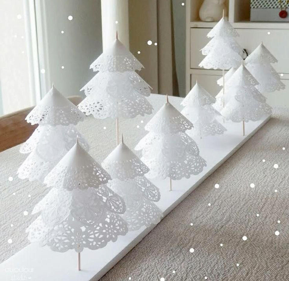 Décoration de Noël DIY en napperon