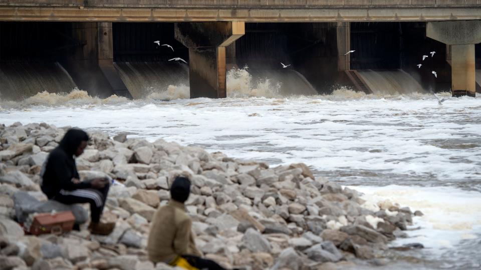 Flooding below the Ross Barnett Reservoir, shown in January of 2023, has been an issue for decades, prompting flood control plans.  A new plan was endorsed this week, which could help Jackson and come at less expense.