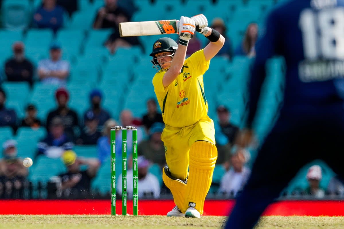 Steve Smith anchored Australia’s innings (Mark Baker/AP) (AP)