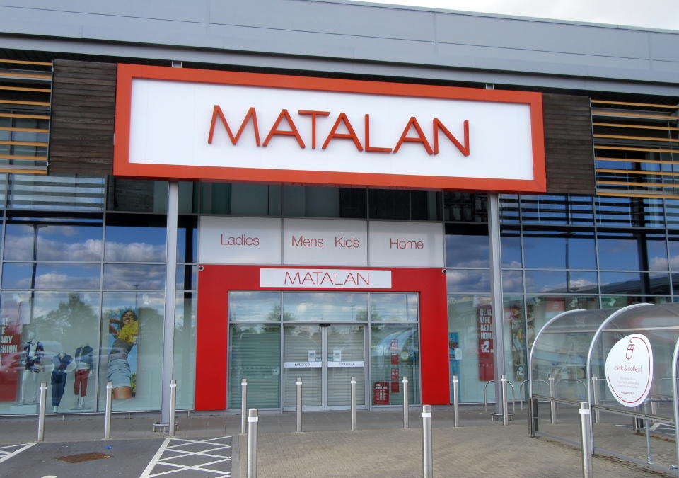 -, UNITED KINGDOM - 2020/03/04: Matalan logo seen at one of their retail store branches. (Photo by Keith Mayhew/SOPA Images/LightRocket via Getty Images)