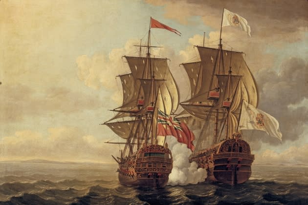 Centurion-RS-1800 - Credit: The Capture of the Spanish Galleon “Nuestra Señora de Covadonga.” Painting by John Cleveley, 1756. Shugborough Hall, Staffordshire/Photo: National Trust Photographic Library / Bridgeman Images