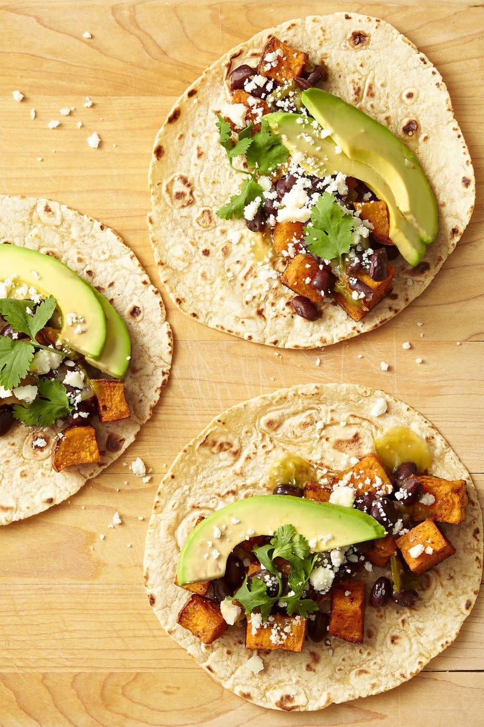 Sweet Potato, Avocado, and Black Bean Tacos