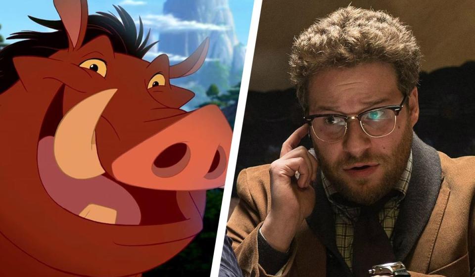 Pumbaa: Seth Rogen