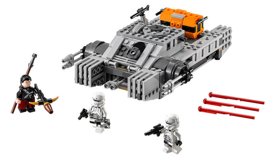 <p>Apparently, the Empire is getting hovertanks. This time, Chirrut Imwe takes on the Empire forces… and that hovertank does look kinda awesome. <i>Picture Credit: LEGO</i></p>