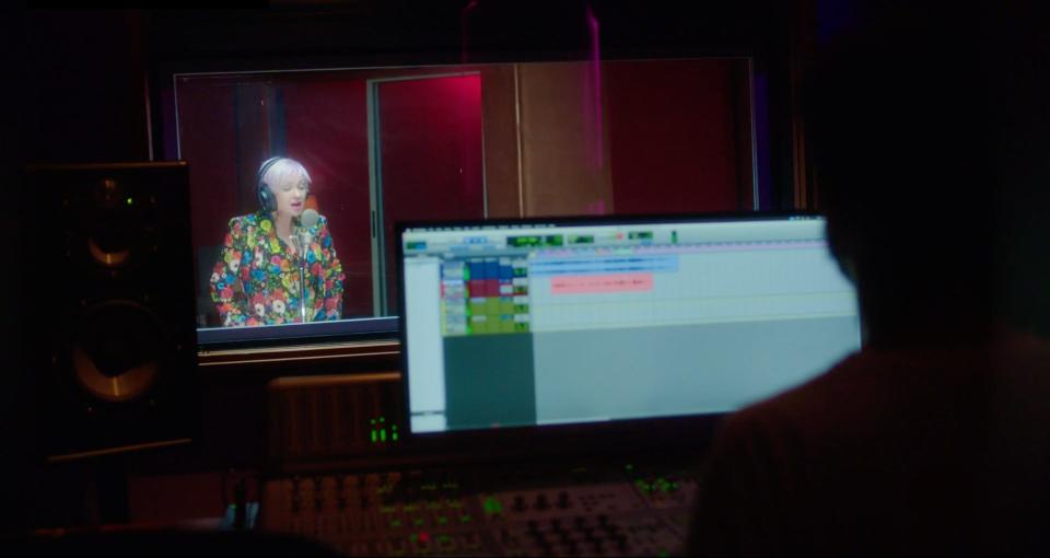 Cyndi Lauper hits the studio in "Let The Canary Sing," her new documentary on Paramount+.