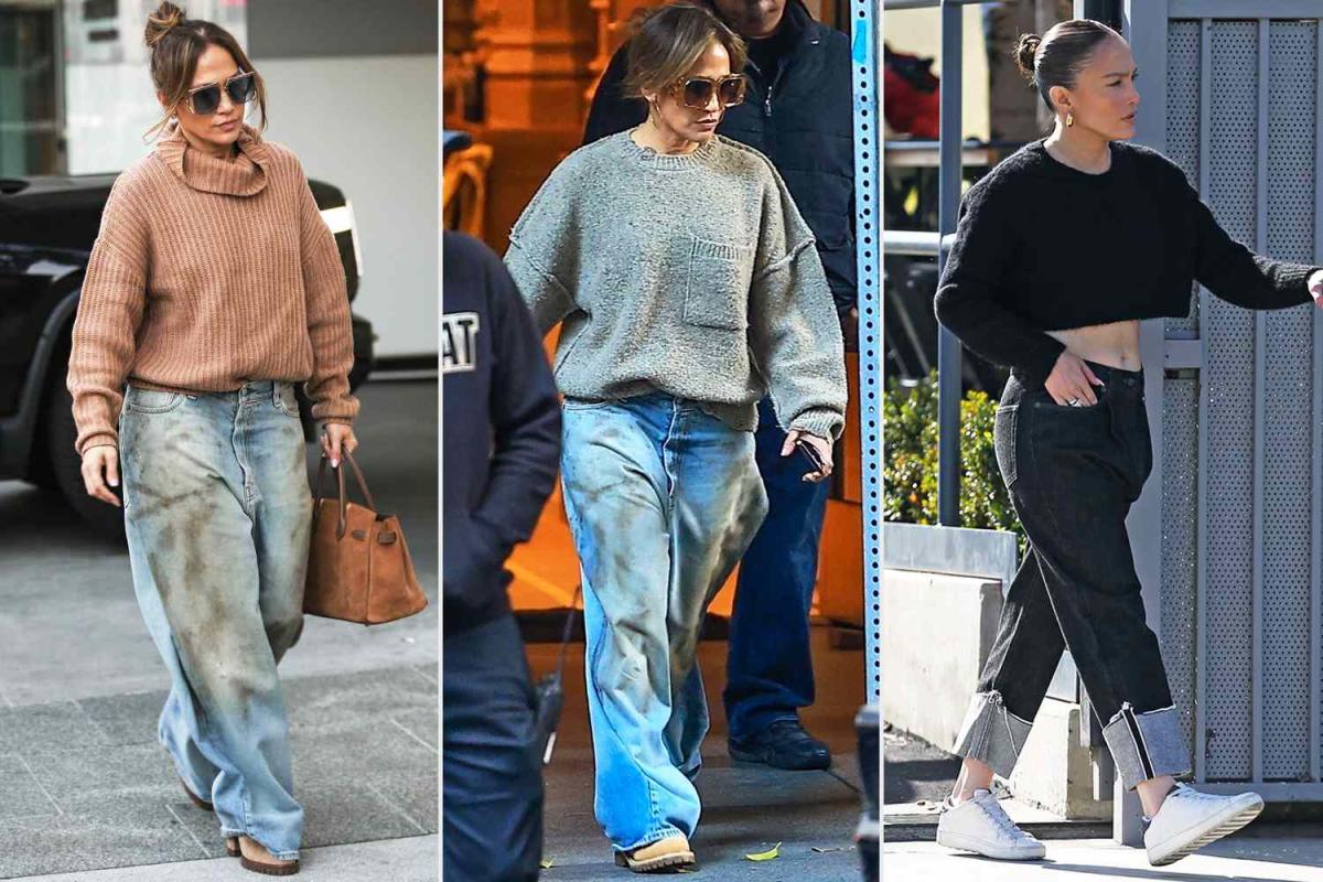 Jennifer Lopez Keeps Wearing Oversized Sweaters That Look Comfy Yet ...