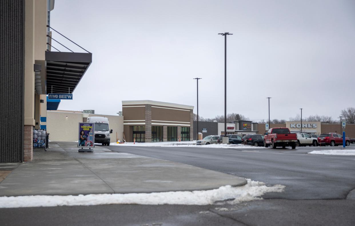 Construction continues on the new Hobby Lobby store at the redeveloped Marshfield Mall on Jan. 24. A spokesperson for the company confirmed to the Marshfield News-Herald that the new store will hold its grand opening on Feb. 19.