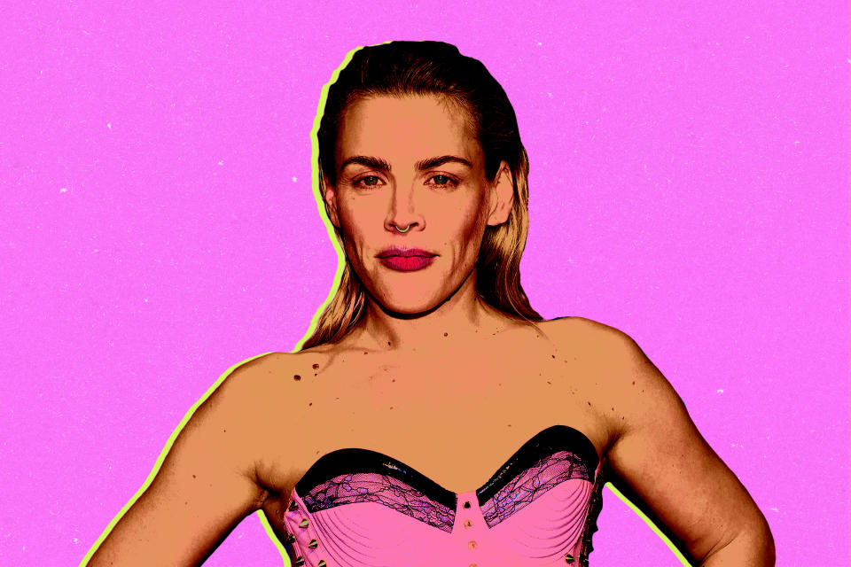 Busy Philipps shown in a photo illustration.