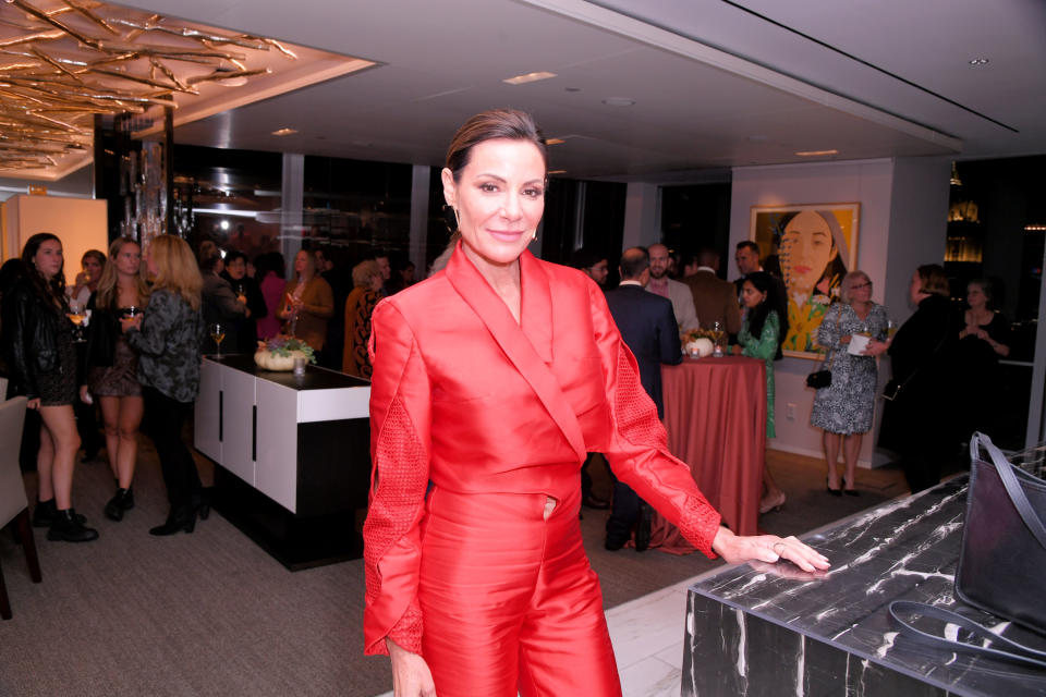 Countess Luann de Lesseps at a dinner