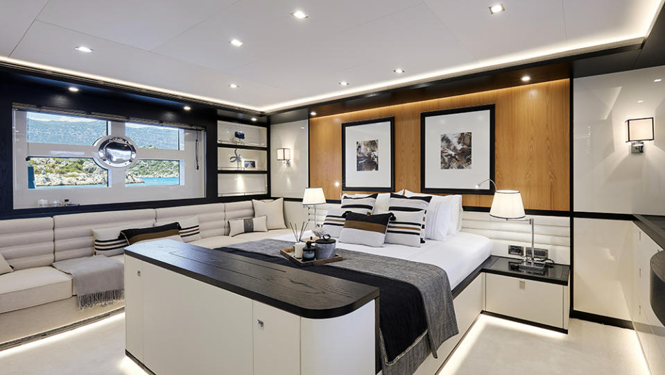 The vessel can sleep a total of six seafarers. - Credit: Bering Yachts