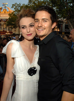 Keira Knightley and Orlando Bloom at the Disneyland premiere of Walt Disney Pictures' Pirates of the Caribbean: Dead Man's Chest